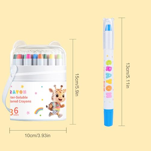 Crayons de couleur lavables anti-casse pour enfants