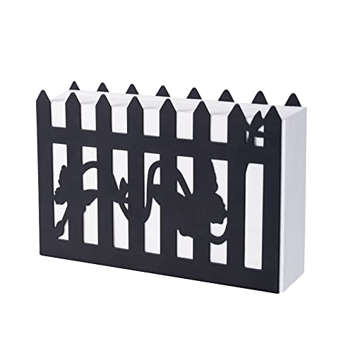 Schwarzer Serviettenhalter, Baum-Design, Metall, freistehend, Papierserviettenhalter, Ständer für Zuhause, Küche, Restaurant, Picknick, Party Cover