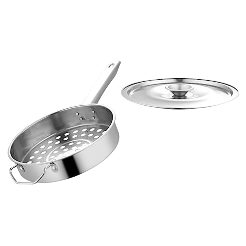 Ipetboom 1 juego Colador Inoxidable de Gran Agujero para Cocina Utensilio Multifuncional para Filtrar Alimentos para Guisos Fritos y Ensaladas Herramienta de Cocina Práctica y