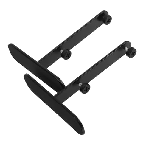 Amosfun 2 Piezas Soporte De Fijación De Escritorio Soporte De Exhibición Soportes De Tablero De Clavijas Acero Carbono Black