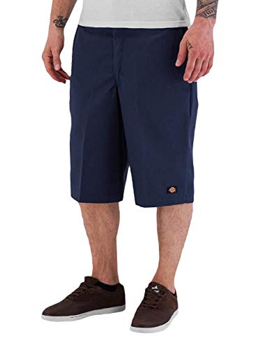 Dickies mens Dickies Men's 13 Inch Loose Fit Multi-pocket Short work utility pants, Navy, 40 US