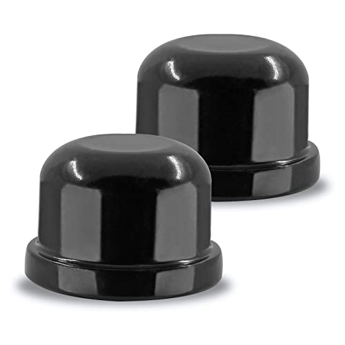 Zorveiio 2pcs 1/4-27 Lamp Finials, 1/2 Inch Tall, Black