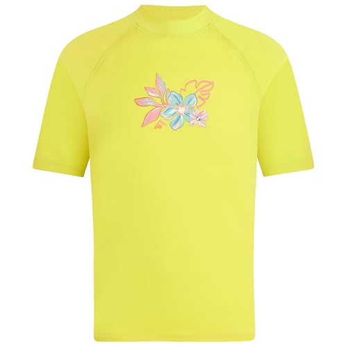 Image of Kanu Surf Girls' Jade Rash Guard UPF 50+ Sun Protection Short Sleeve Swim Shirt
