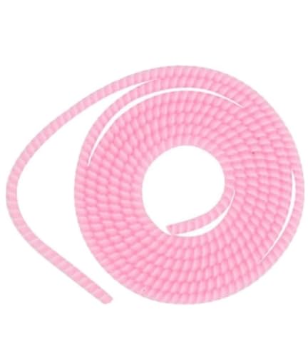 Image of Spiral Cable Protector- Cable Saver, Cord Organizer, Cable Wrap, Prevents Cable Fraying - Flexible Silicone Cable Protector for iPhone, Android, USB Cables, Earphone (Pink)