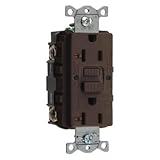 GFWRST20 GFCI Rceptcle,Commer.,Brwn,20A,1 HP Fits/Intended for HUBBELL GFWRST20 45UF56