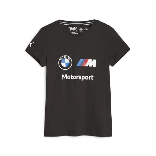 PUMA Womens BMW M Motorsport Essentials Logo T-Shirt, Black, Medium