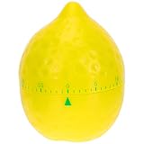 Cabilock Küchentimer Kreative Zitrone Form 60 Minuten Mechanisch Küchenwecker Kurzzeitmesser Eieruhr Backen Kochen Kurzzeitwecker für Kochen Lernen Dusche Einweihung Weihnachten Geschenk
