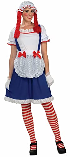 Forum Rag Doll Costume, Blue/Red, One Size