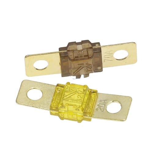 Fusibles ANL chapados en oro para audio de coche, rango 20A-175A, surtido de alta corriente automotriz (5 piezas 20A) miniatura 2