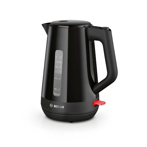 Bosch, bouilloire électrique, MyMoment, poignée ergonomique, grande ouverture, triple sécurité, filtre anti-calcaire, capacité 1,7 L, plastique de haute...