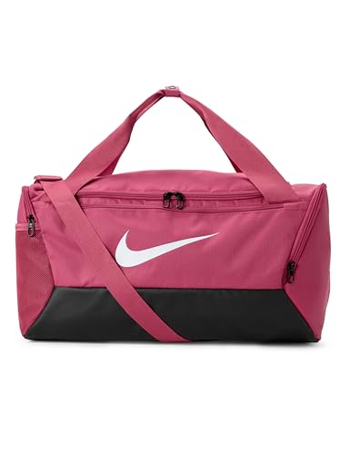 Nike Bolsa esportiva Brasilia Training, Sweet Beet/Preto/Branco
