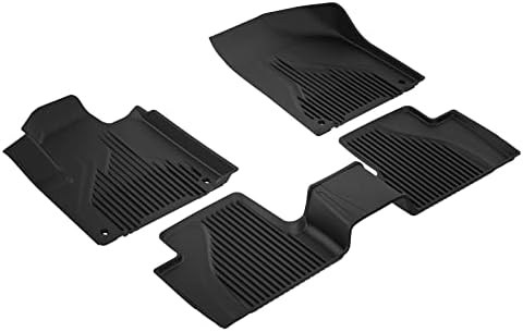 KIWI MASTER Floor Mats Compatible with 2014-2023 Jeep Cherokee Accessories All Weather Mat Front & Rear 2 Row Seat TPE Slush Liners Black (Not Grand Cherokee)