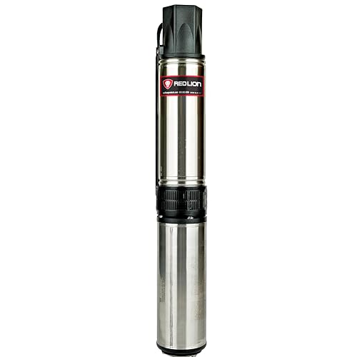 Red Lion RL12G10-2W2V 4-inch Submersible Deep Well Pump, 1 HP, 12 GPM 2-Wire, 230-Volt, Steel, 14942404 by Red Lion - Used condition - US$522.46