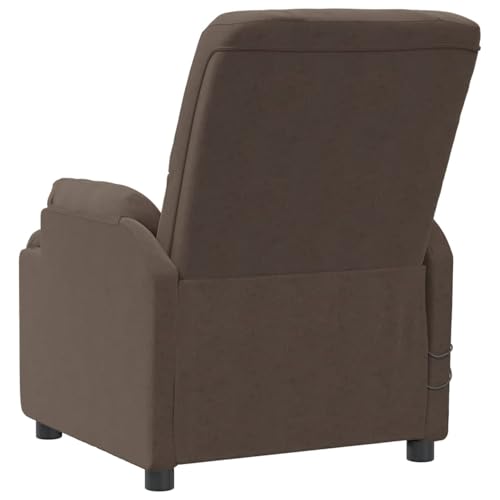 Tidyard Massagesessel mit Aufstehhilfe Braun Wildleder-Optik, Armlehnensessel Relaxsessel TV-Sessel Fernsehsessel für Wohnzimmer Schlafzimmer3093183 – Bild 8