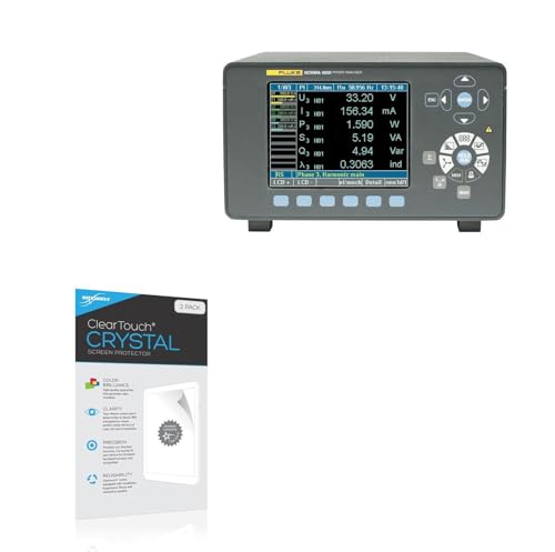 BoxWave Screen Protector Compatible with Fluke Norma 4000 - ClearTouch Crystal (2-Pack), HD Film Skin - Shields from Scratches