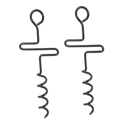 MUELODSIC 2pcs Heavy Duty Spiral Tent Stakes Durable Ground Anchors for Camping Hiking and Outdoor Activities for Securing Tents Grass and Surfaces