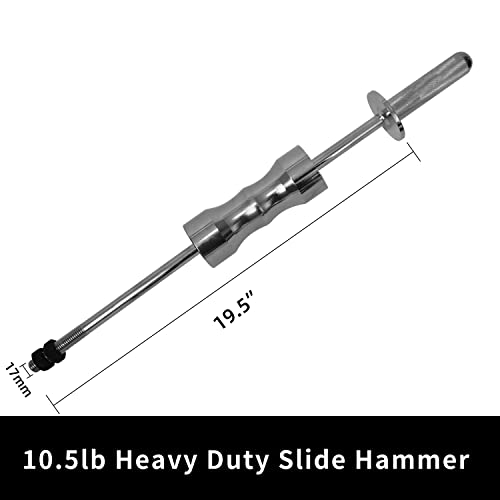 Inner Cv Joint Puller Slide Hammer Front Wheel Drive Axle Half Shaft Removal Tool Kit Heavy Duty 10 Pounds Slide Hammer 63Mm 48Mm Cv Joint Fork Adapter Attachments #TOP3