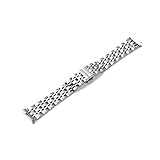 腕時計 ステンレス ベルト 弓カン プッシュ式 Dバックル 18mm dy-c-sv