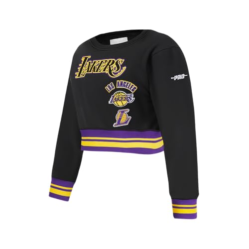 Image of Pro Standard Big Girls NBA Retro Classics Fleece Crewneck Sweatshirt