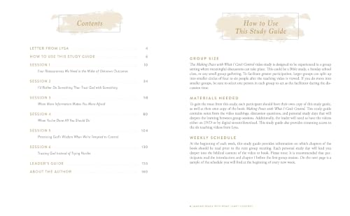 Image of Making Peace with What I Can't Control Bible Study Guide plus Streaming Video: Find Relief from the Exhaustion of Overthinking, Trying to Fix Others, and Wanting to Figure It All Out
