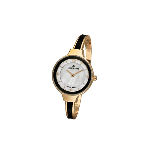 Tara Black Gold Swiss Women's Mother of Pearl Dial Watch 410-04101 Medium