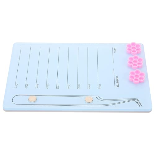 FOMIYES Pallet Acrilico per Estensioni Ciglia con Supporto Magnetico e Scala Vassoio Portaciglia Leggero e Compatto per Applicazioni Professionali e Uso Personale
