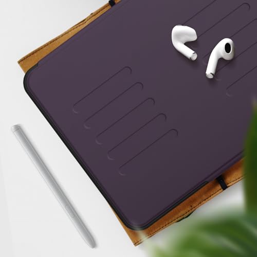 Image of ProElite Case Cover for iPad Pro 11 2024 M4 /M5 2024 /2025 Case, Smart Magnetic Shockproof Protective Case for Apple iPad Pro 11 M4 /M5 2024 /2025 5 Stable Stands with Pencil Holder, Dark Purple