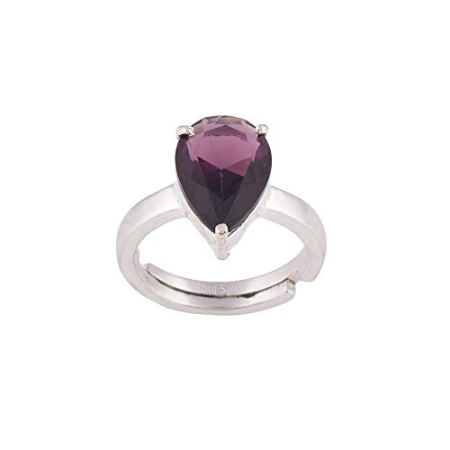 Bague réglable en argent véritable avec pierre précieuse Katela de 5,50 carats