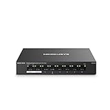 Mercusys MS108GP PoE Switch 8-Port Gigabit LAN Switch mit 7 PoE+ Ports, bis zu 30 W pro PoE-Port und 65 W für alle PoE-Ports, 802.3af/at PoE, lüfterlos, Plug-and-Play, Robustes Metallgehäuse