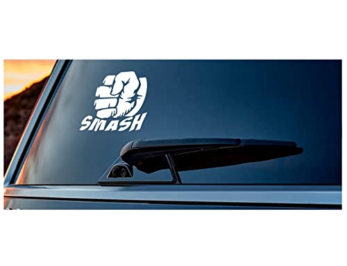 Ur Impressions R. Fist Smash Decal Vinyl Sticker Graphics For Cars Trucks Suv Vans Motorcycles Motorhomes Walls Windows|White|5.5 X 5 Inch|Uri587 #TOP22