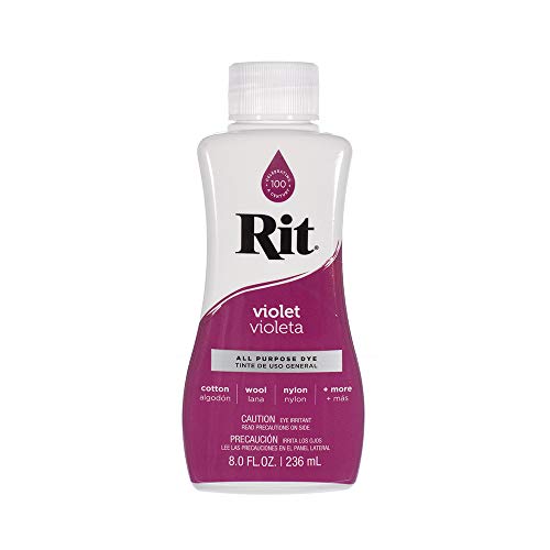 Rit Dye Liquid – Wide Selection of Colors – 8 Oz. (Violet)