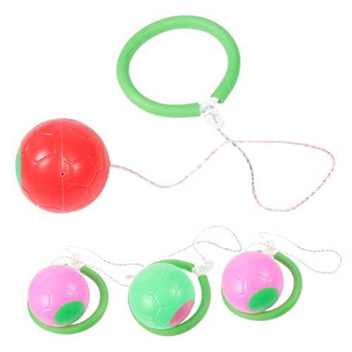 VANZACK 4 Pcs Bouncing Jumping Ball for Lightweight One Legged Fun for for Fitness Leisure Activities Random Color Selection Random Color