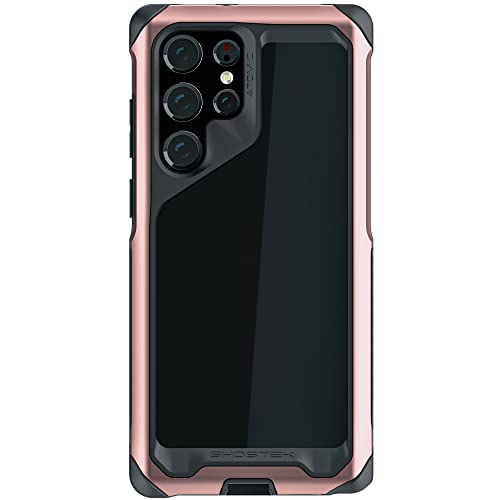 Coque Galaxy S22 Ultra rose transparente idéale pour sécuriser votre smartphone au quotidien