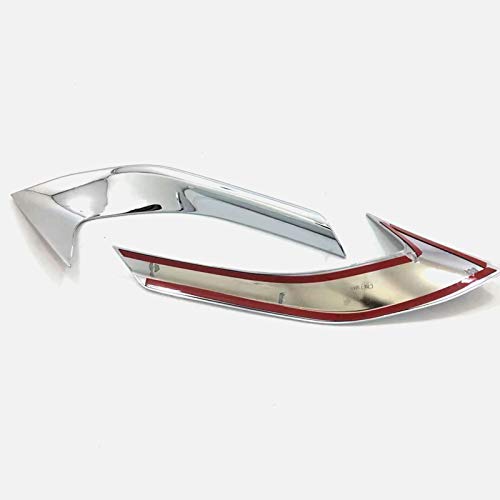 HIGH FLYING per 3008/5008 GT 2017 2018 2019 Griglia Anteriore del radiatore cromata, 2 Pezzi ABS plastica