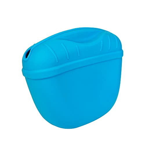 Porta Petisco para Adestramento silicone NYPets com suporte (Azul)