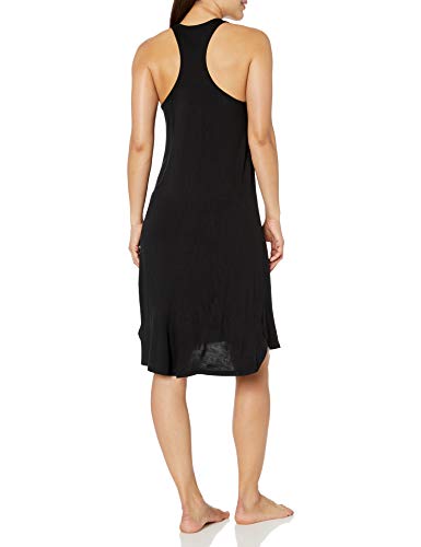 Amazon Brand - Mae Women's Sleepwear Long Racerback Nightgown, Black, Large - Thumbnail 3