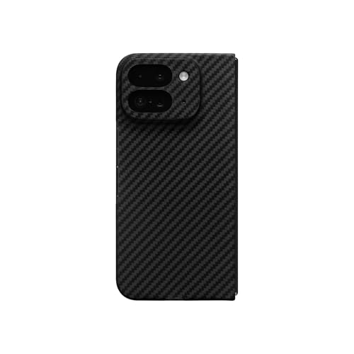 Latercase for Pixel 10 Pro Fold | Ultra-Thin 0.6mm Aramid Fiber Case | Lightweight 20g Slim Protective Cover | Wireless Charging Compatible | Matte Non-Slip Grip | Carbon Fiber Weave by Latercase - Used condition - Image 3