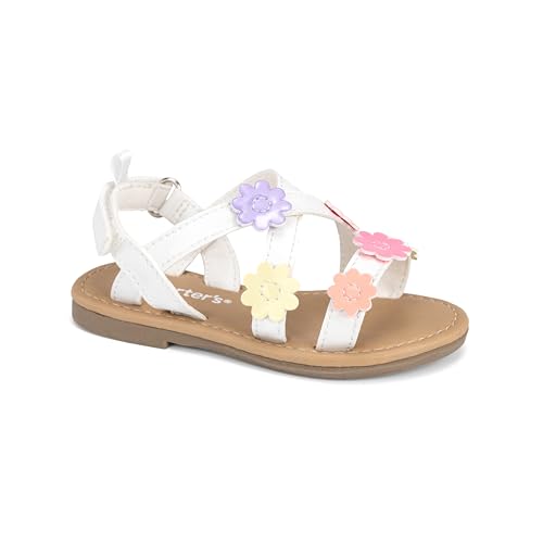 Carters Girls Gardin White Multi Sandal