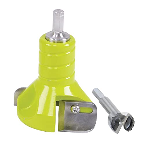 Timber Tuff TMC-02TCFB Durable 1 Inch Powder Coated Aluminum Twin Blade Tenon Cutter with Forstner Bit for 0.50 Inch or Larger Drills Green