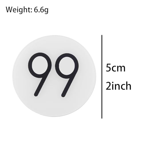 Image of Number Badge Pin - 99 Pin - Cosplay Accessory