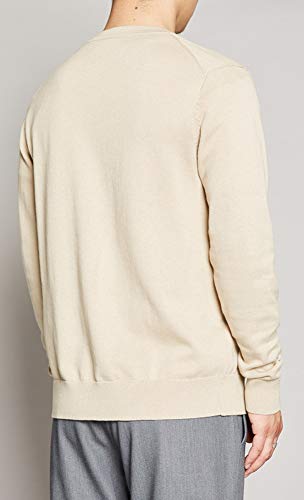 Hotmiss Men's Stylish V-Neck Button Placket Spring Cardigan Sweater with Ribbing Edge2