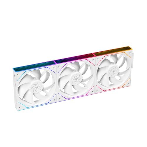 Image of Thermalright TL-M12QW 120mm ARGB Case Fans, 2000RPM, 68.9CFM, 1-Pack | Clean Daisy Chain Wiring, PWM /ARGB Sync, Infinity Mirror Lighting