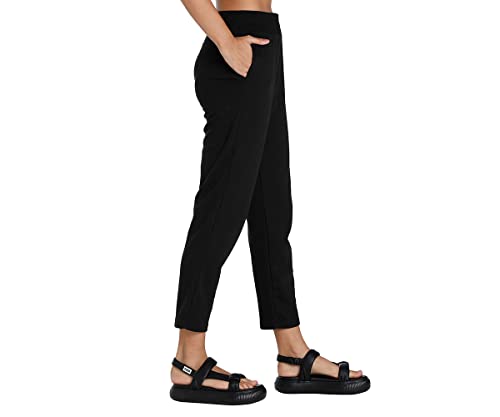 Image of Puma Women Cotton Solid Regular Track Pants for Lounging, Travel, Or Light Activity