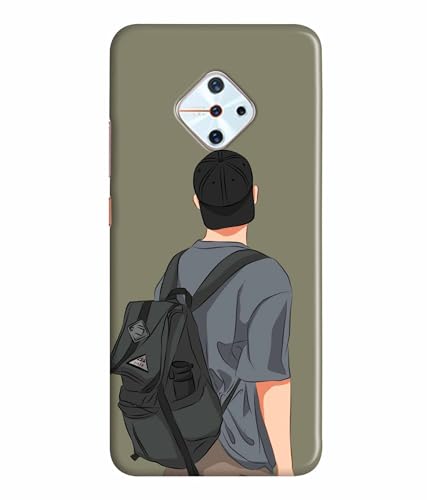 Image of School Boy College Boy Printed Hard Back Case Cover & Compatible for Vivo S1 Pro (Multicolor) - D1813