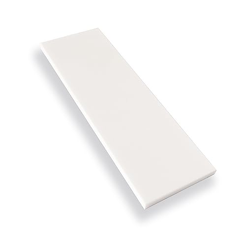 4"x12" Thassos White Honed Marble Subway Tile (Sample Swatch -5"x 4")