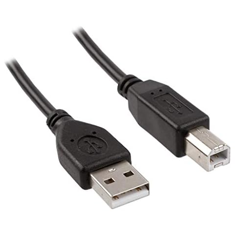 REYTID Printer Data Cable Compatible with Zebra/Dymo/Brother Label Printers - Black - 1.8m USB Type A to Type B - Compatible with Canon, OKI, HP, Lexmark, Epson, LG, Xerox, Samsung and Ricoh Printers Cover