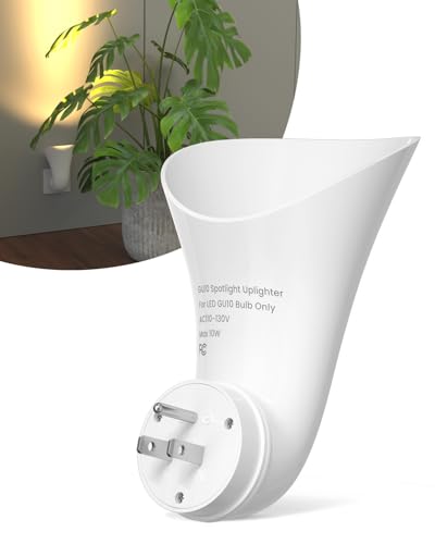 BrightArk Lámpara de Pared GU10 Enchufable Luces de Pared de Interior para Salón Pasillo Dormitorio (Bombilla No Incluida)