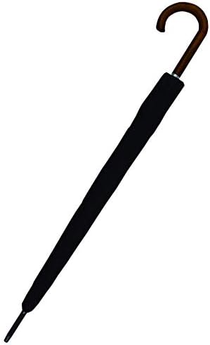 COLLAR AND CUFFS LONDON - Windproof Extra Strong - StormDefender City Umbrella - Vented Double Canopy - Auto Open - Solid Wood Hook Handle - Golf Mens Womens