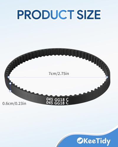 Image of Vacuum Belt for Shark Rocket HV300 HV301 HV302 HV305 HV308 HV310 HV320 HV322 HV380 HV345 ZS350 ZS350C ZS351 ZS351C ZS352 Series Upright Vacuum Cleaner, 2 Pack