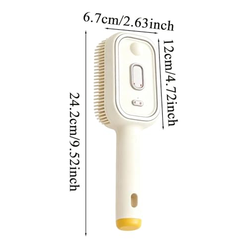 Cepillo de pelo con spray de agua y función de peinado inalámbrico recargable para baño 5